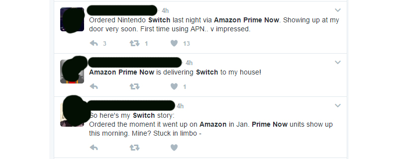 Illustration for article titled Sounds Like Amazon's Switch Shipments Are A Bit Of A Mess